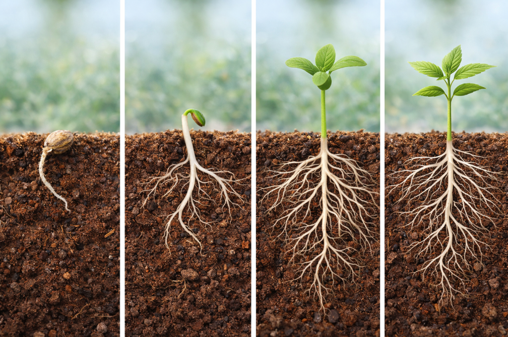 T-one crecimiento raices