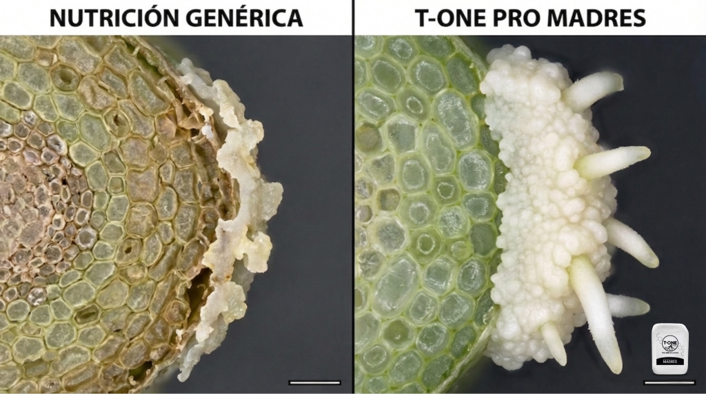 Comparativa de nutrición genérica y nutrición con T-ONE Madres